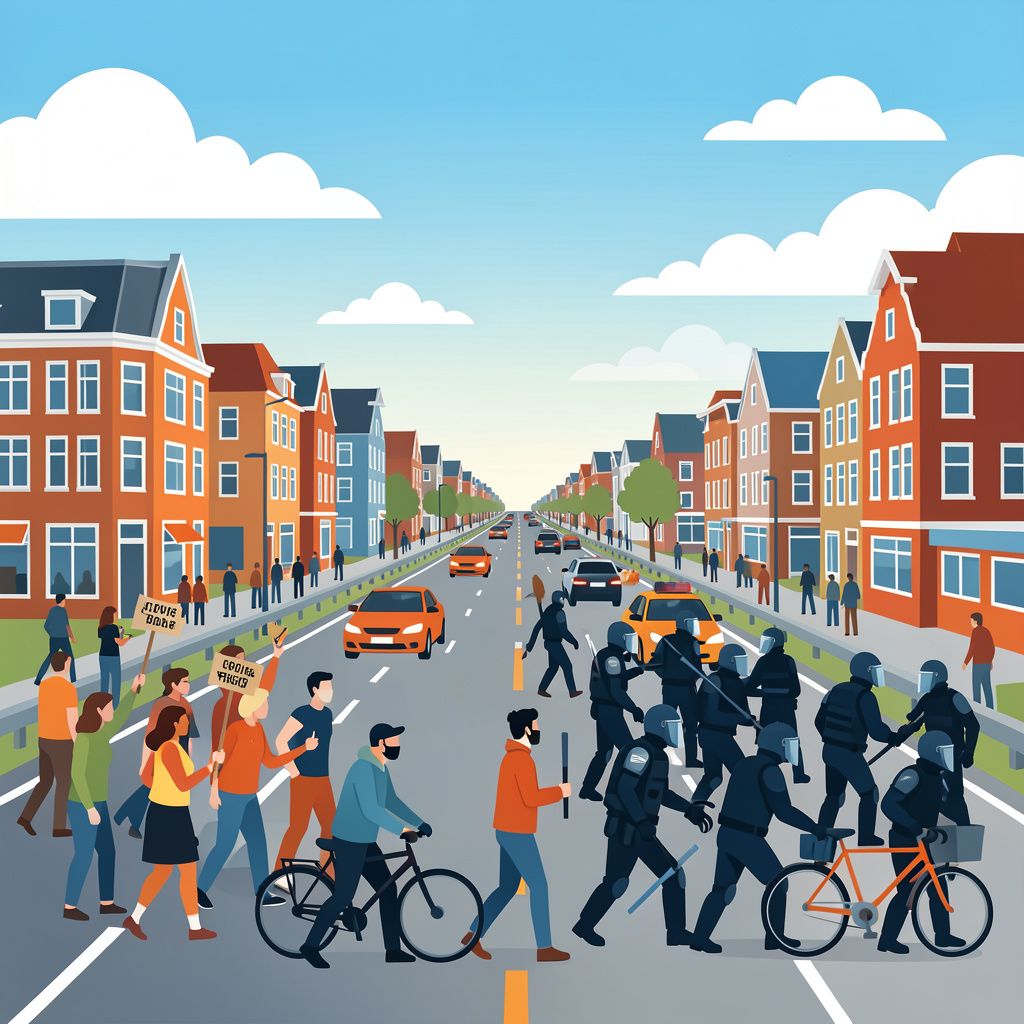 Dutch Asylum Centre Protests Turn Violent as Demonstrators Target Major Motorway